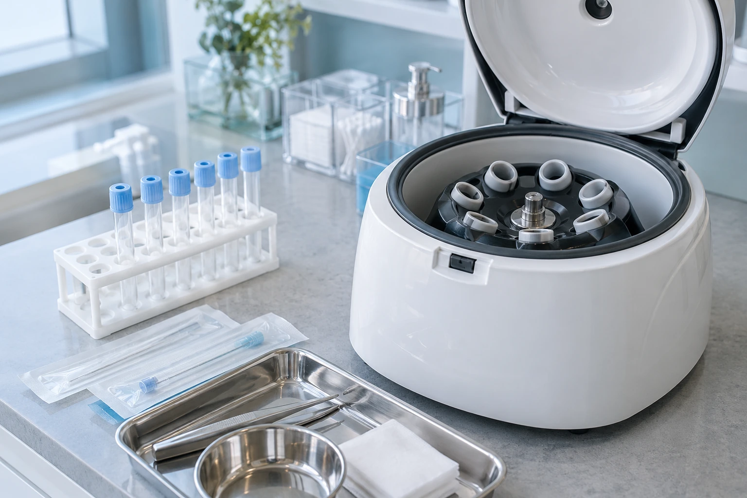 Centrifuge and clinical preparation equipment