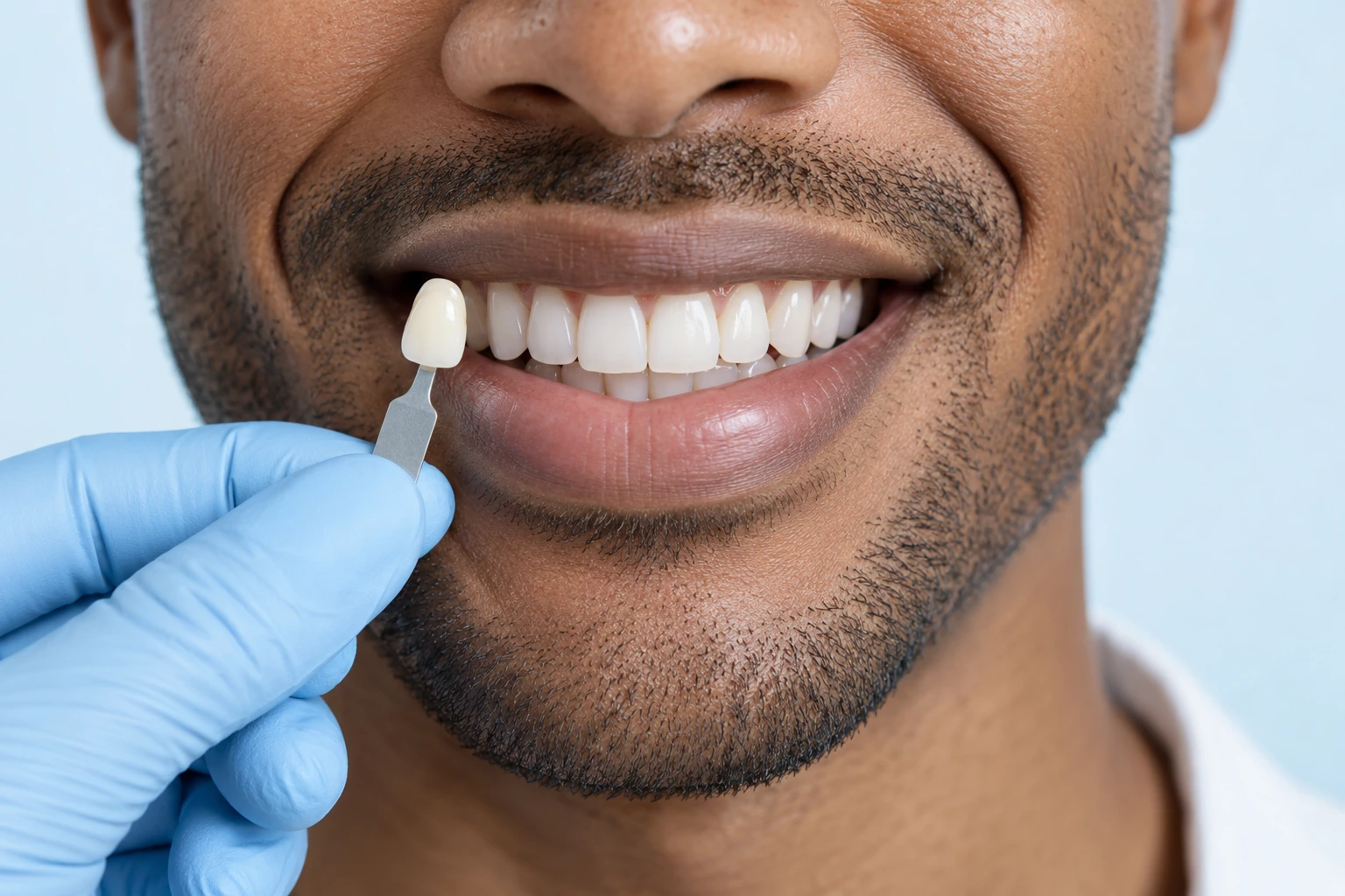 Tooth shade assessment for professional brightening